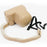 Vintage PU Leather Case Lens Body Protector Cover with Shoulder Strap for Sony ZVE10 ZV-E10 - Khaki - 1