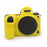 Litchi Texture Silicone Case Dustproof Camera Protective Sleeve Cover for Nikon Z6/Z7 - Yellow - 1