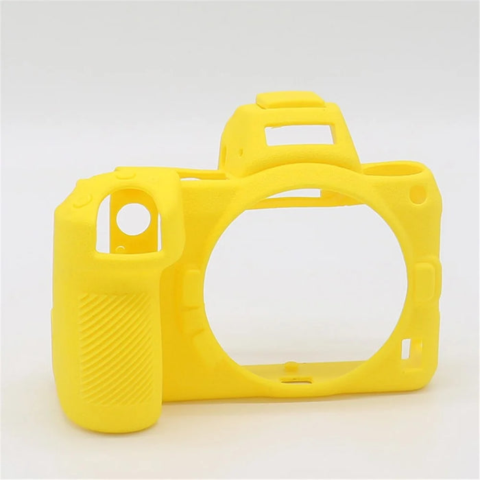 Litchi Texture Silicone Case Dustproof Camera Protective Sleeve Cover for Nikon Z6/Z7 - Yellow - 2