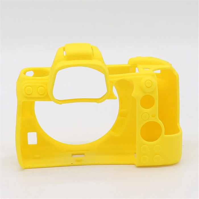 Litchi Texture Silicone Case Dustproof Camera Protective Sleeve Cover for Nikon Z6/Z7 - Yellow - 3