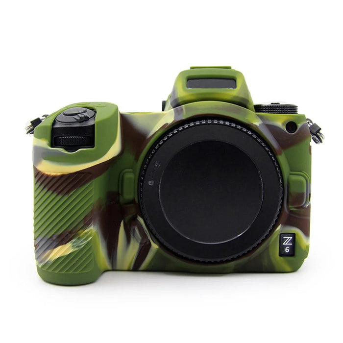 Shockproof Plain Texture Silicone Case Camera Protective Sleeve Cover for Nikon Z6/Z7 - Camouflage - 1