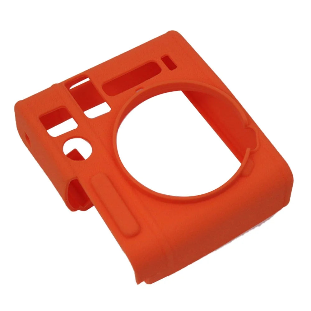 Soft Silicone Camera Case Protector Camera Body Sleeve Cover for Fujifilm Instax Mini 40 - Orange - 1