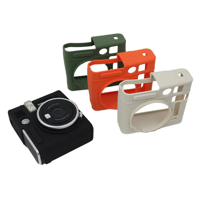 Soft Silicone Camera Case Protector Camera Body Sleeve Cover for Fujifilm Instax Mini 40 - Orange - 7