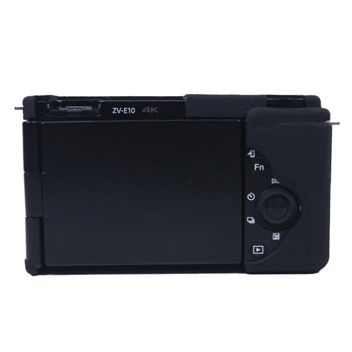 Soft Silicone Camera Case Protector Sleeve Cover for Sony ZV-E10 Camera - Black - 3