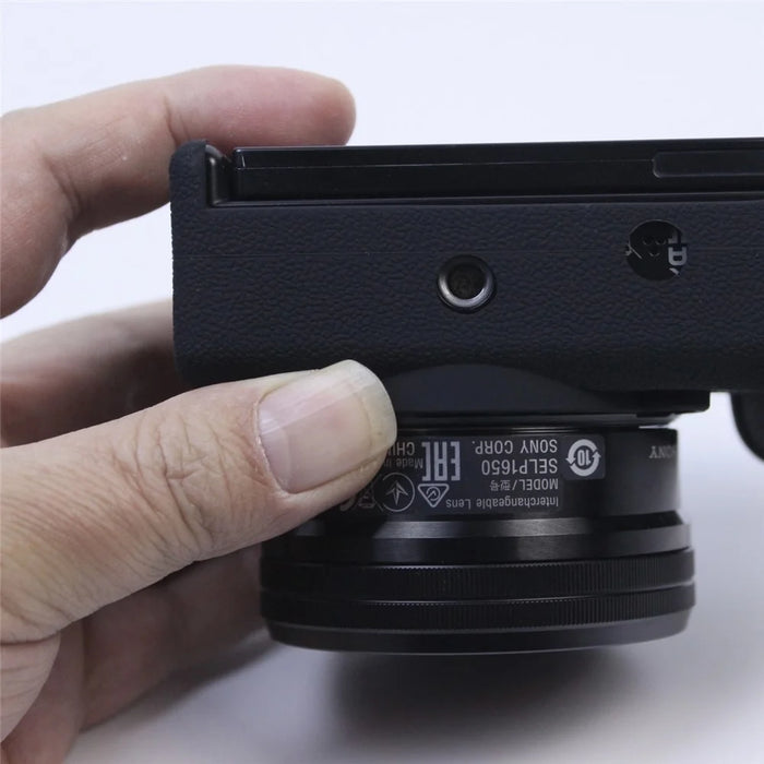 Soft Silicone Camera Case Protector Sleeve Cover for Sony ZV-E10 Camera - Black - 5