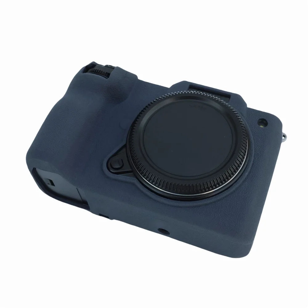 Soft Silicone Camera Case Protector SLR Camera Body Sleeve Cover for Fujifilm GFX 50S II / GFX100S / GFX100S II - Navy Blue - 3
