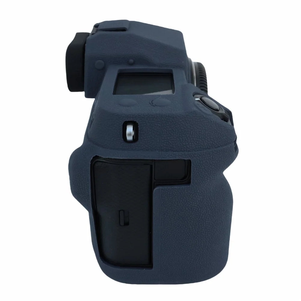 Soft Silicone Camera Case Protector SLR Camera Body Sleeve Cover for Fujifilm GFX 50S II / GFX100S / GFX100S II - Navy Blue - 4