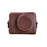 Portable PU Leather Camera Case for Sony ZV1 Detachable Camera Protective Case with Strap Magnetic Storage Bag - Brown - 1