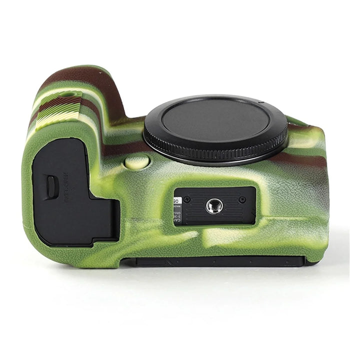 For Canon EOS R6 Litchi Texture Silicone DSLR Camera Protective Cover Case - Camouflage - 5