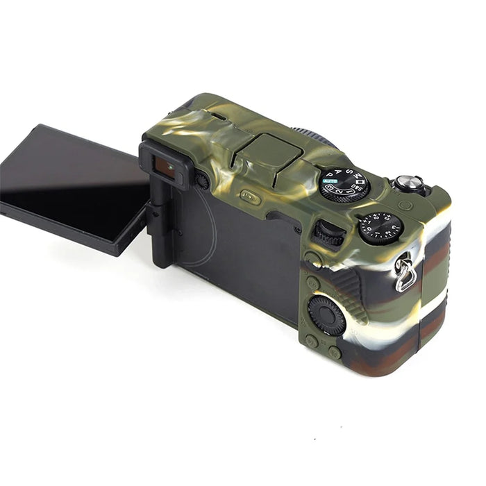 For Sony A7C Anti-slip Dust-proof Anti-collision Silicone ILDC Camera Protective Cover Case - Camouflage - 7