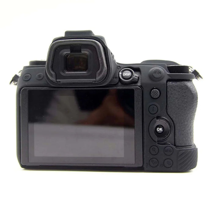 For Nikon Z6II Z7II Z5 SLR Camera Anti-drop Silicone Case Plain Protective Cover - Black - 3