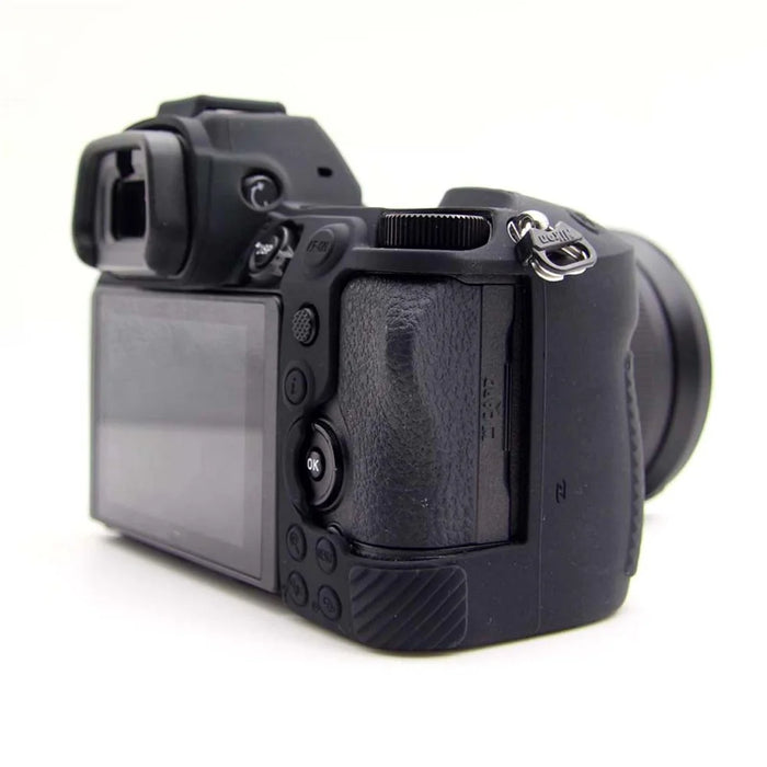 For Nikon Z6II Z7II Z5 SLR Camera Anti-drop Silicone Case Plain Protective Cover - Black - 4