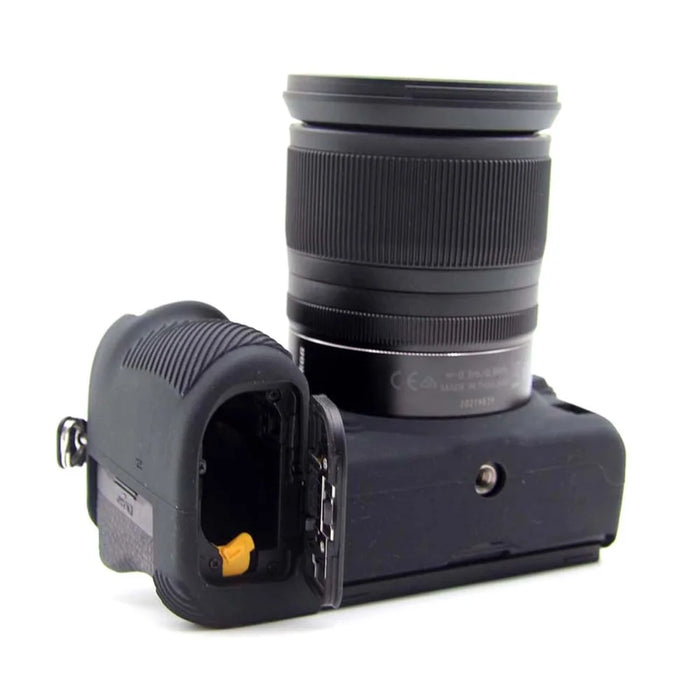 For Nikon Z6II Z7II Z5 SLR Camera Anti-drop Silicone Case Plain Protective Cover - Black - 6
