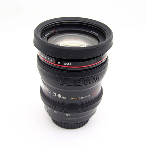 For Nikon/Sony/Fuji/Panasonic SLR Camera Lens Metal Protection Ring 52mm 55mm 58mm 62mm 67mm 72mm 77mm Lens Tube Silicone Protection Ring Kit - Black//for 52mm Lens - 1
