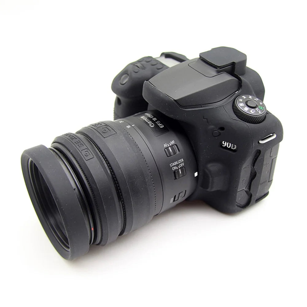 For Nikon/Sony/Fuji/Panasonic SLR Camera Lens Metal Protection Ring 52mm 55mm 58mm 62mm 67mm 72mm 77mm Lens Tube Silicone Protection Ring Kit - Black//for 52mm Lens - 2