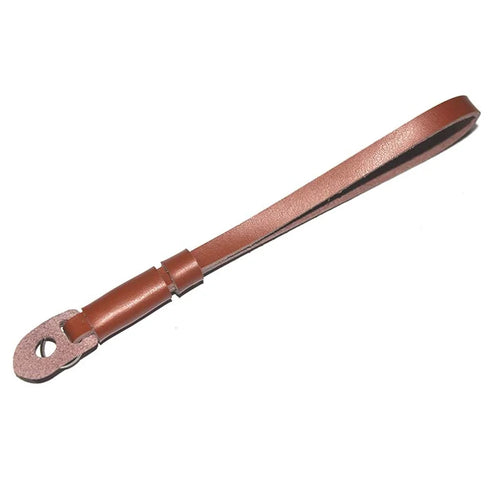 Genuine Lambskin Leather Wrist Strap Hand Grip for Canon Nikon Sony Fujifilm Panasonic Cameras - Brown - 1