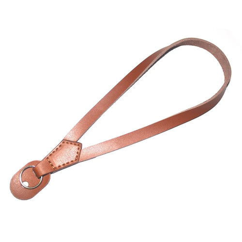 Camera Wrist Strap Grip Genuine Lambskin Leather Hand Strap for Canon Nikon Sony Fujifilm Panasonic Cameras - Brown - 1