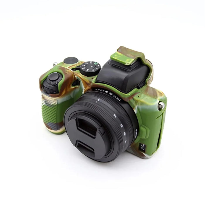 For Nikon Z50 Digital Camera Soft Silicone Case Portable Protective Cover - Camouflage - 2