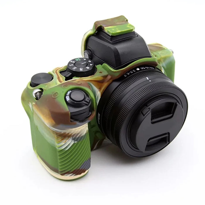 For Nikon Z50 Digital Camera Soft Silicone Case Portable Protective Cover - Camouflage - 4