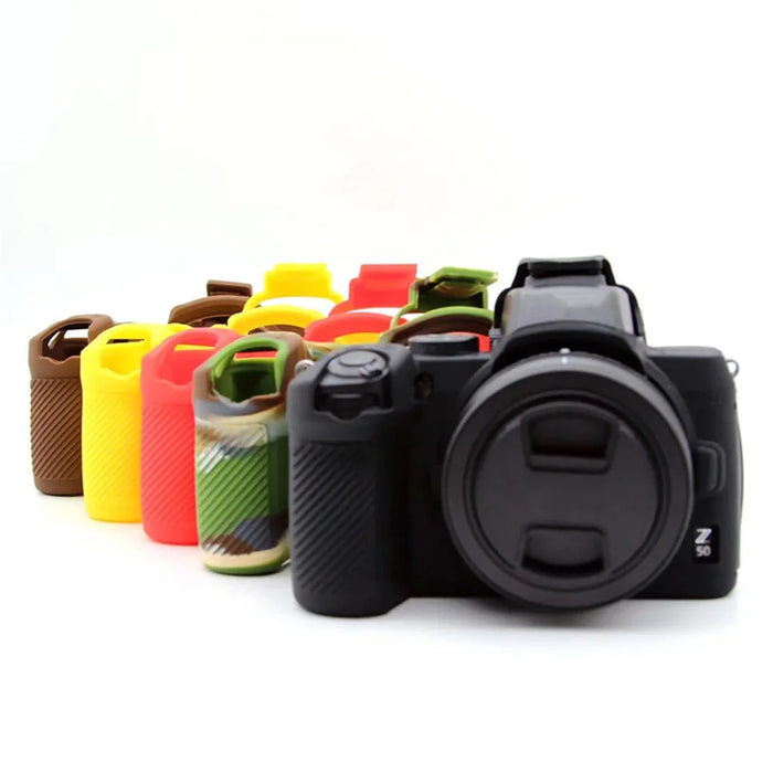 For Nikon Z50 Digital Camera Soft Silicone Case Portable Protective Cover - Camouflage - 6