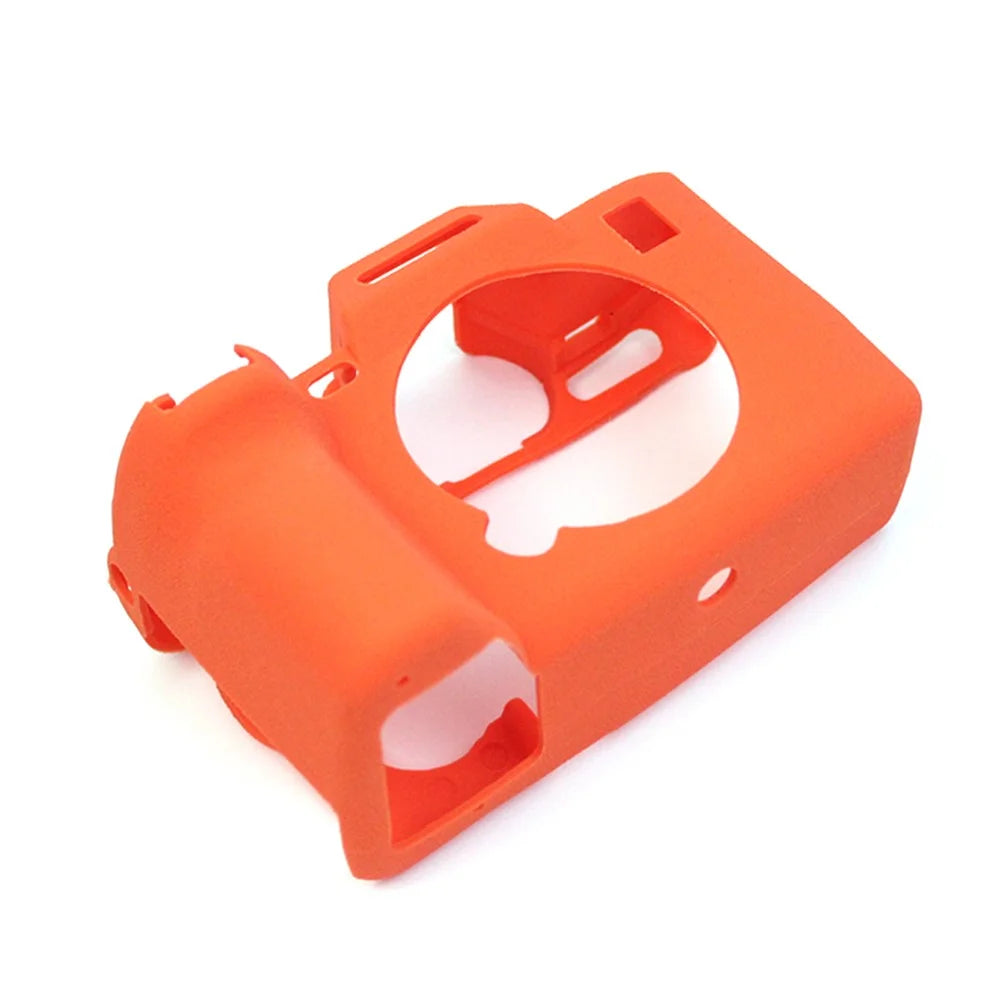 For Sony A7M4 Well-Protective Anti-collision Environmental Friendly Silicone Camera Protective Cover Case - Orange - 7
