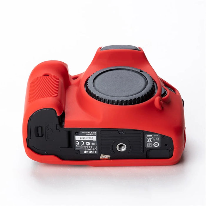 For Canon EOS 7D DSLR Camera Anti-drop Silicone Case Soft Protective Cover - Red - 2