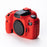 For Canon EOS 7D DSLR Camera Anti-drop Silicone Case Soft Protective Cover - Red - 4