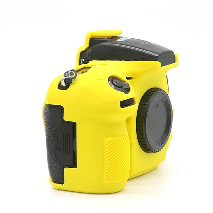 For Nikon D810 DSLR Camera Soft Protective Cover Anti-scratch Shockproof Silicone Case - Yellow - 3