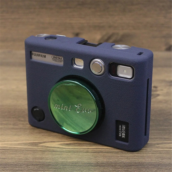 For Fujifilm Instax Mini Evo Camera Soft Protective Cover Anti-scratch Shockproof Silicone Case - Blue - 6