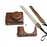 For Ricoh GR II Detachable PU Leather Camera Bag Battery Opening Design Protective Cover with Shoulder Strap - Coffee - 4