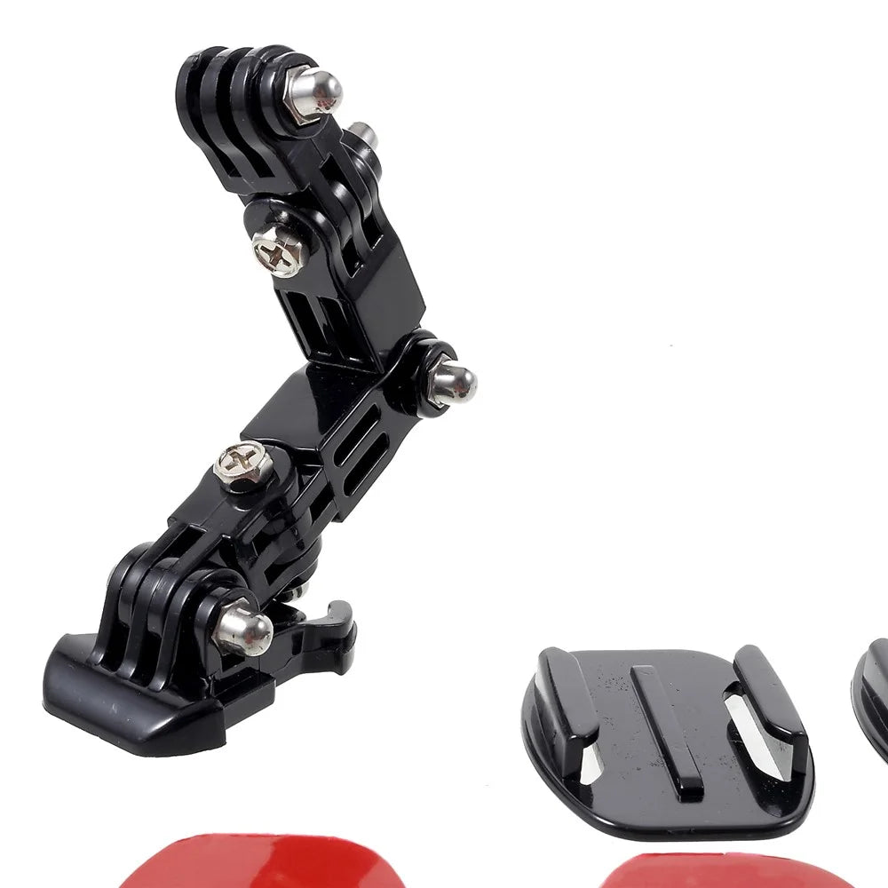 AT833 23-in-1 Helmet Chin Jaw Swivel Arm Mount Set for GoPro Hero4 Session/Hero 7/6/5/4/3+/3/2/1/ SJCAM Action Cameras - 4