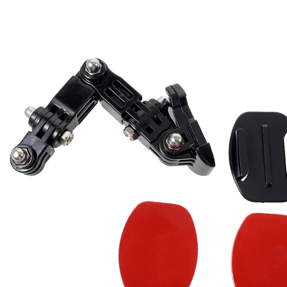 AT833 23-in-1 Helmet Chin Jaw Swivel Arm Mount Set for GoPro Hero4 Session/Hero 7/6/5/4/3+/3/2/1/ SJCAM Action Cameras - 5