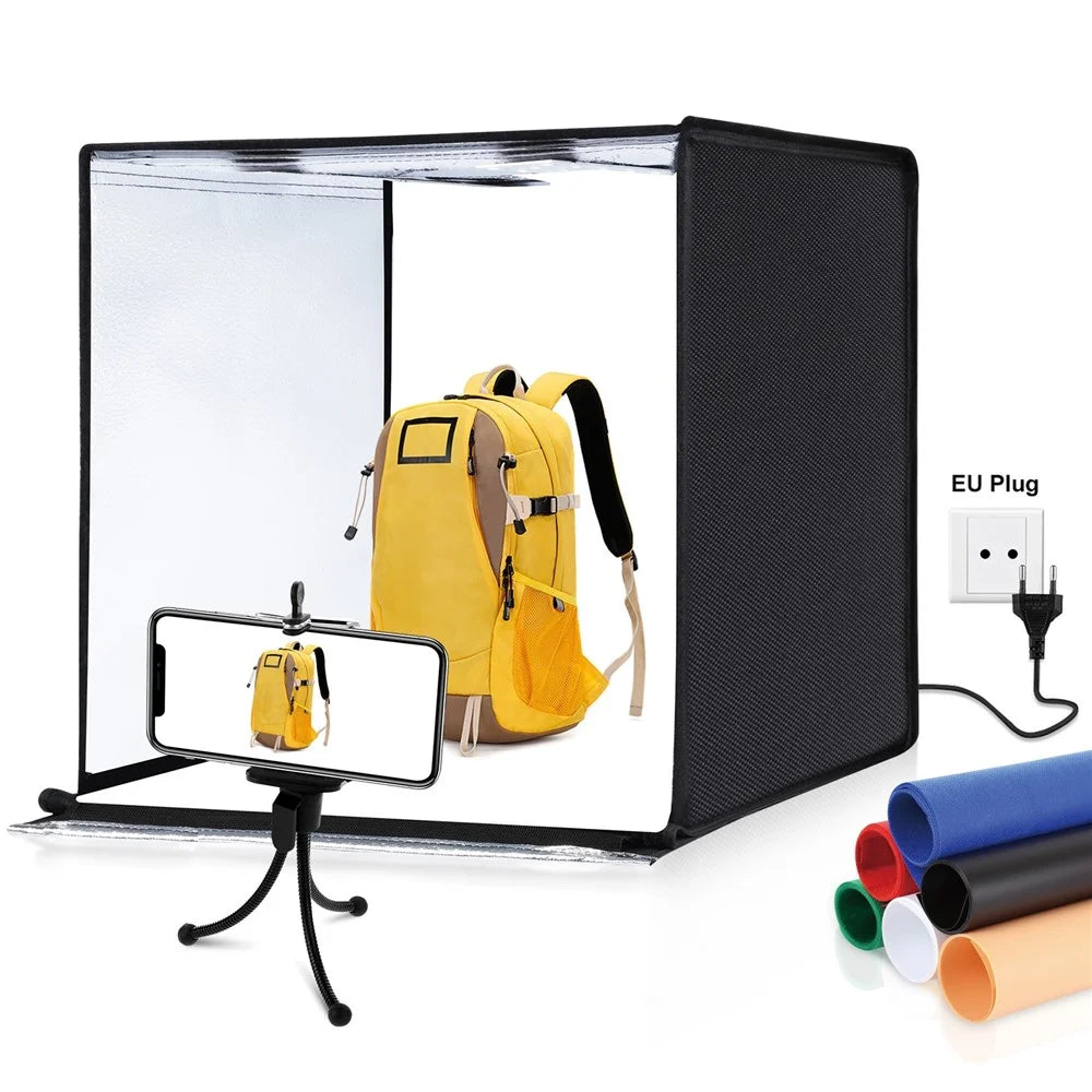 PULUZ PU5060 Portable Photography studio Softbox 60cm Folding 36W 5500K LED White Light Photo Lighting Studio Shooting Tent - EU Plug - 1