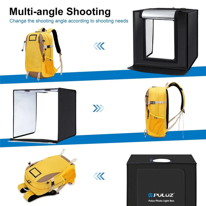 PULUZ PU5060 Portable Photography studio Softbox 60cm Folding 36W 5500K LED White Light Photo Lighting Studio Shooting Tent - EU Plug - 5