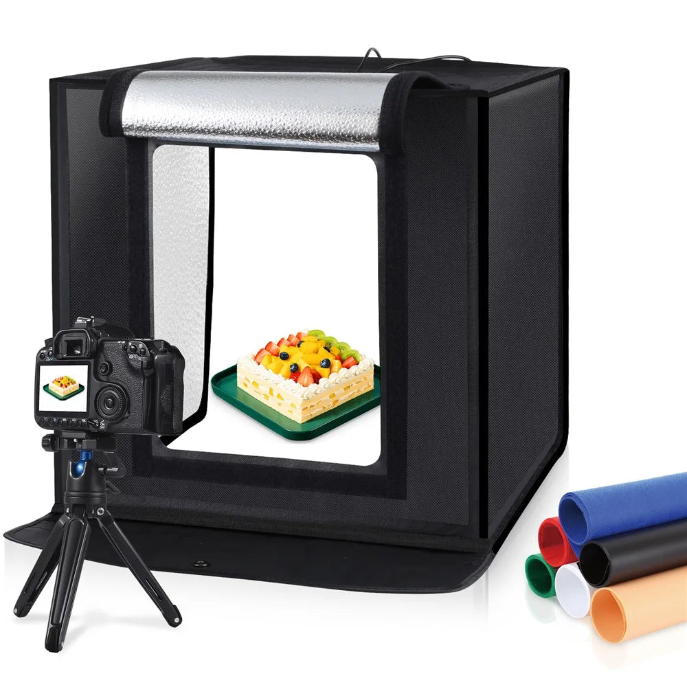 PULUZ PU5040 40cm Folding 30W 5500LM White Light Photo Lighting Studio Shooting Tent Box Kit - EU Plug - 1