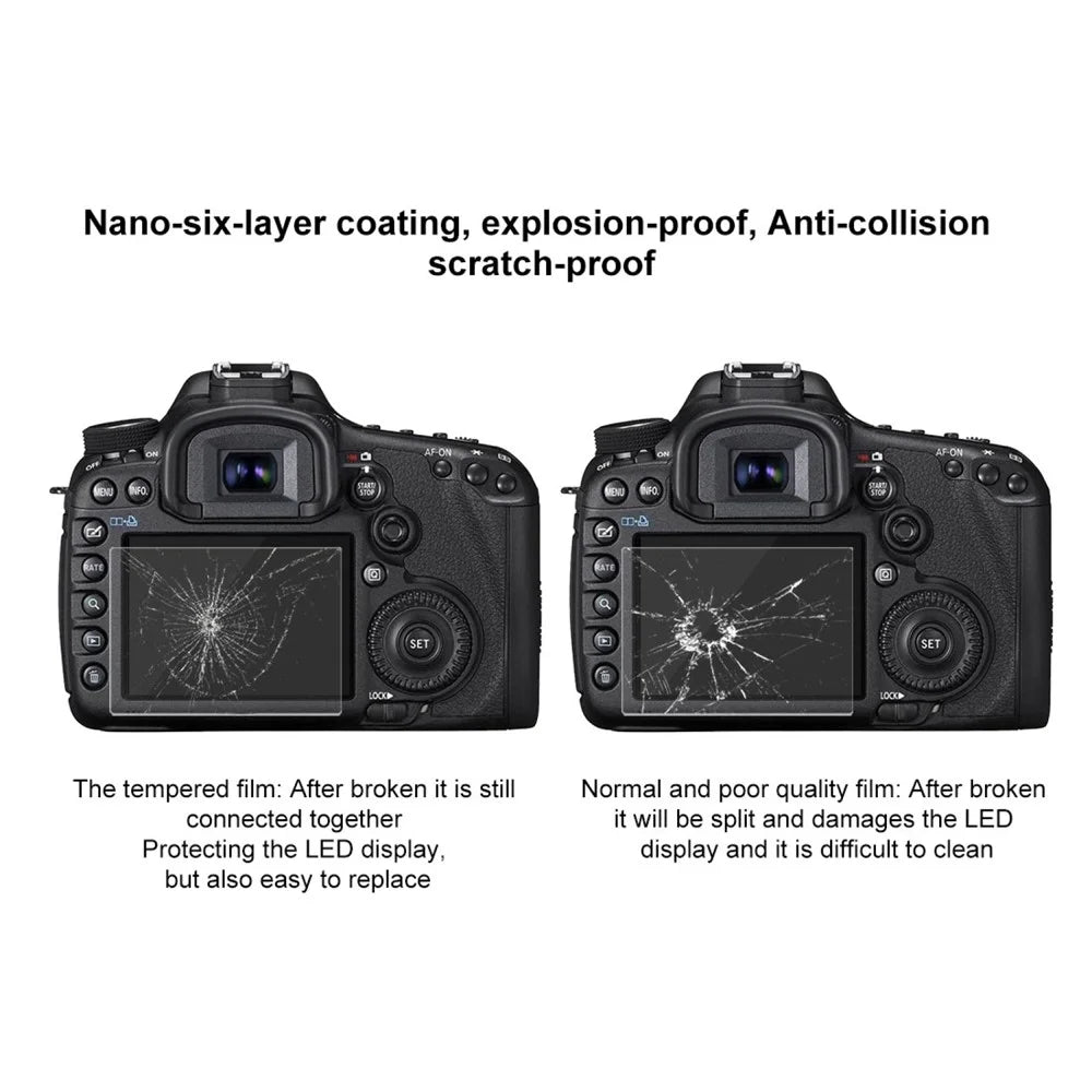 PULUZ PU5501 for Canon 5D Mark III Camera Tempered Glass Screen Protector 0.3mm 9H 2.5D - 4