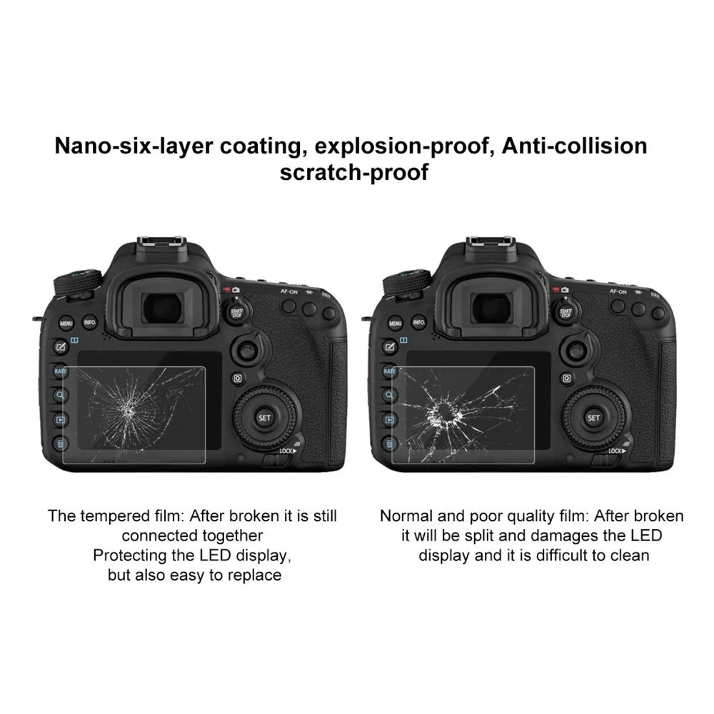 PULUZ PU5504 for Canon 7D Mark II Camera Tempered Glass Screen Protector Film 0.3mm 9H 2.5D - 4
