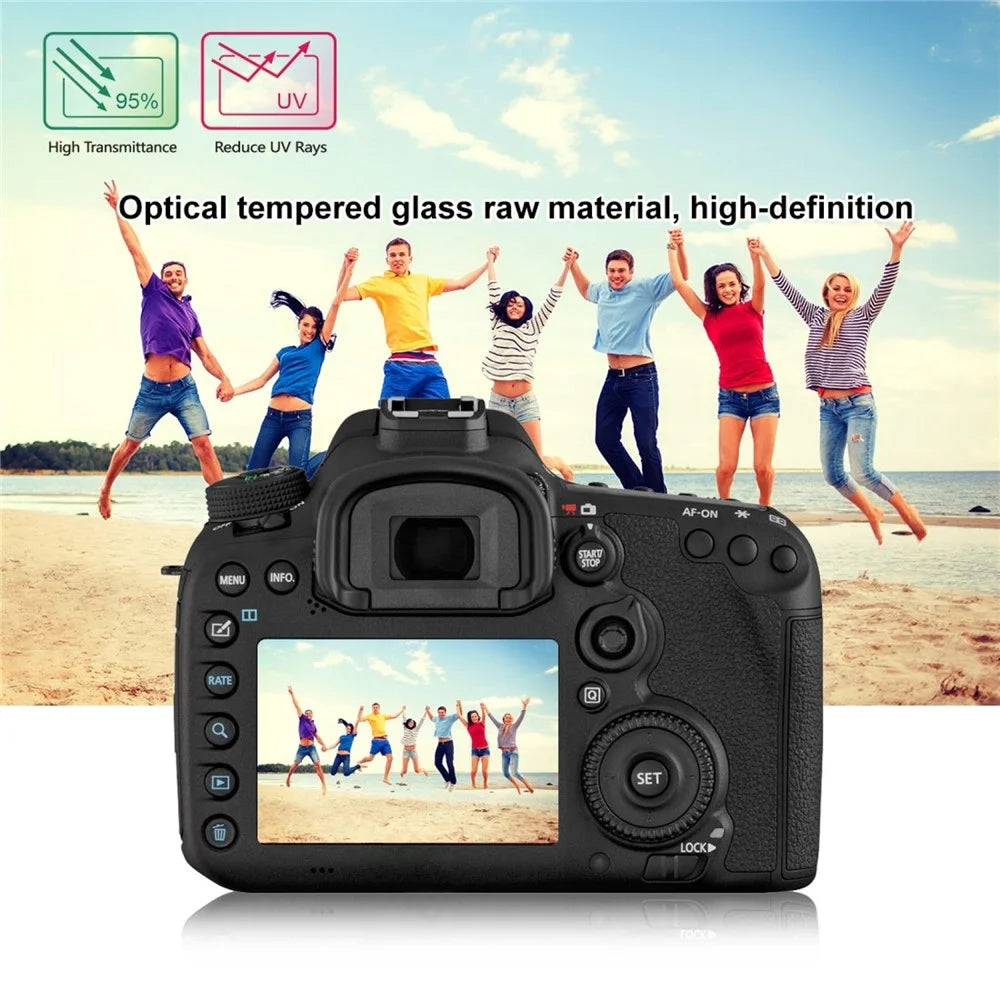 PULUZ PU5504 for Canon 7D Mark II Camera Tempered Glass Screen Protector Film 0.3mm 9H 2.5D - 7
