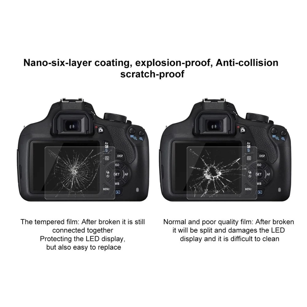 PULUZ PU5506 for Canon 1200D 1300D Cameras Tempered Glass Screen Protector Guard 0.3mm 9H 2.5D - 4