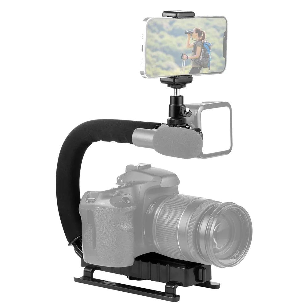 PULUZ PU3006 C-Shaped Video Handle DV Bracket Steadicam Stabilizer Kit - 1