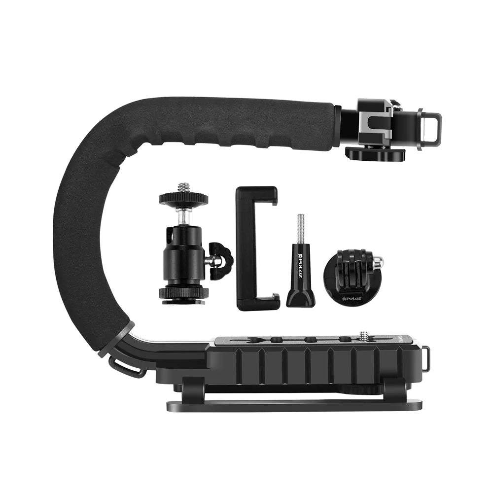 PULUZ PU3006 C-Shaped Video Handle DV Bracket Steadicam Stabilizer Kit - 2
