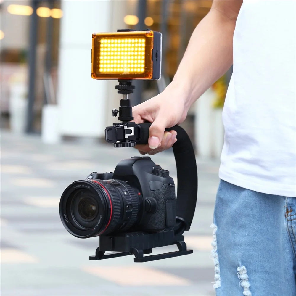 PULUZ PU3006 C-Shaped Video Handle DV Bracket Steadicam Stabilizer Kit - 6
