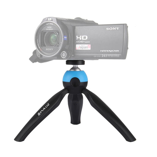 PULUZ PU361 Mini Tripod Mount with 360 Degree Ball Head for GoPro DSLR Cameras - Blue - 1