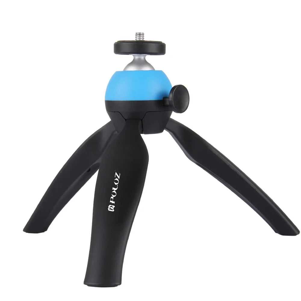 PULUZ PU361 Mini Tripod Mount with 360 Degree Ball Head for GoPro DSLR Cameras - Blue - 2