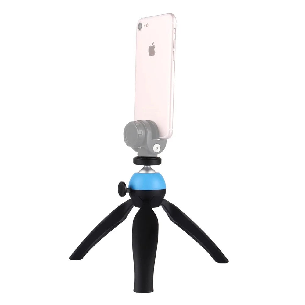 PULUZ PU361 Mini Tripod Mount with 360 Degree Ball Head for GoPro DSLR Cameras - Blue - 6
