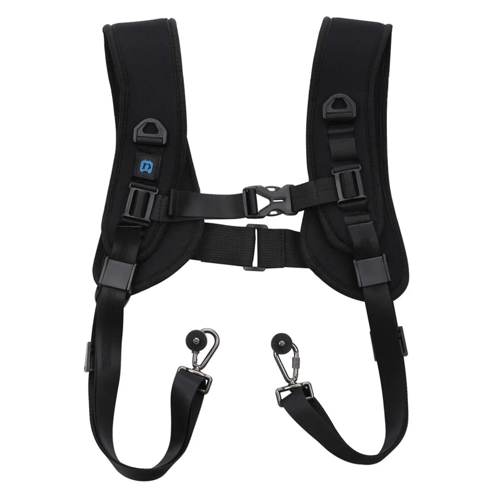 PULUZ PU6002 Quick Release Double Shoulder Harness Soft Pad Decompression Foam Shoulder Strap for DSLR Cameras - 2