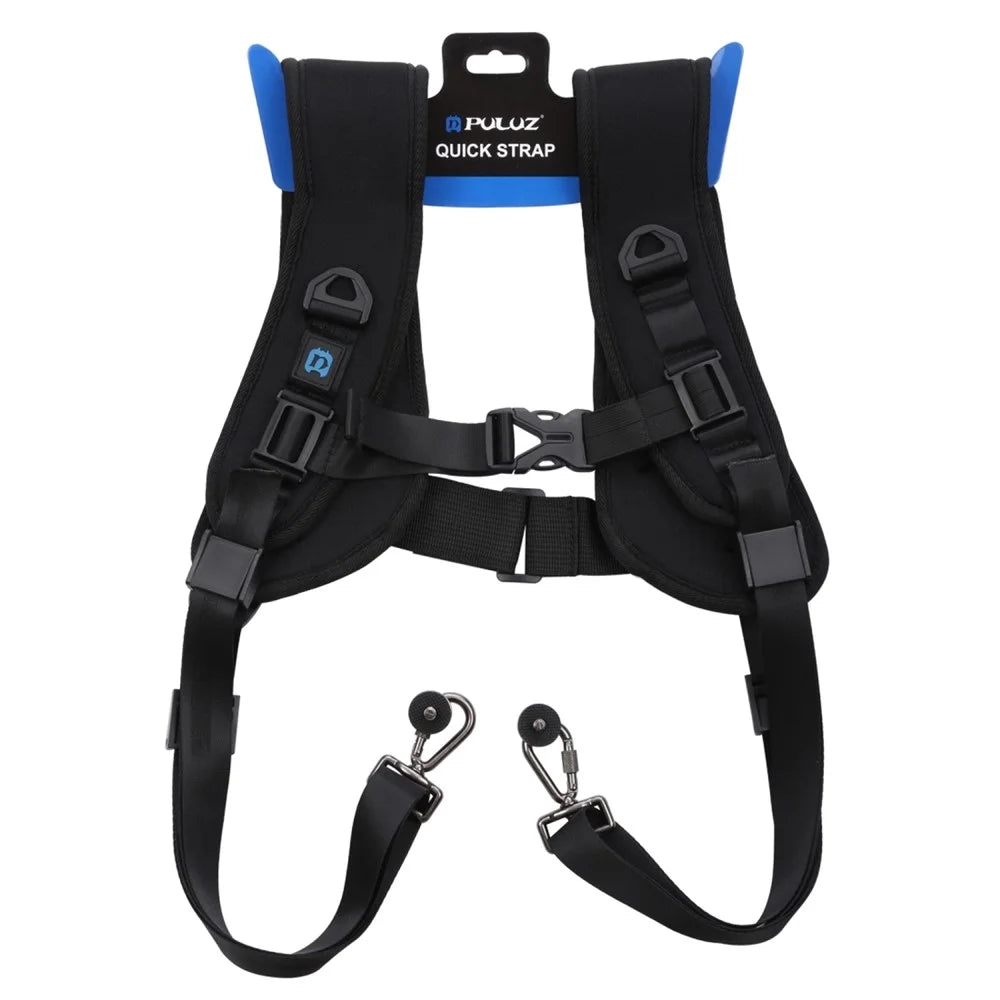 PULUZ PU6002 Quick Release Double Shoulder Harness Soft Pad Decompression Foam Shoulder Strap for DSLR Cameras - 4