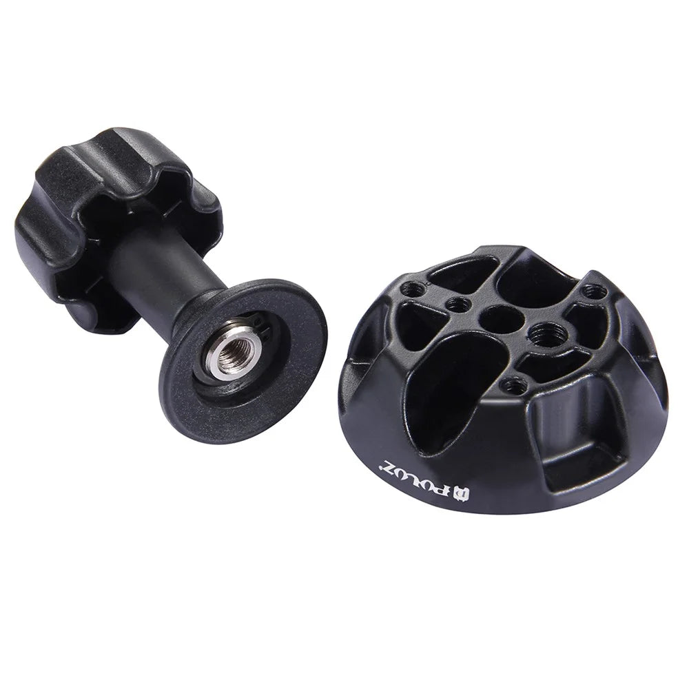 PULUZ PU3503 75mm Half Ball Flat to Bowl Adapter for Fluid Head Tripod DSLR Rig Camera - Black - 3