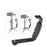 LDX Handheld Gimbal Extending External L-Bracket Mount Holder for DJI OSMO Mobile 2 / Zhiyun Smooth 4 - 2