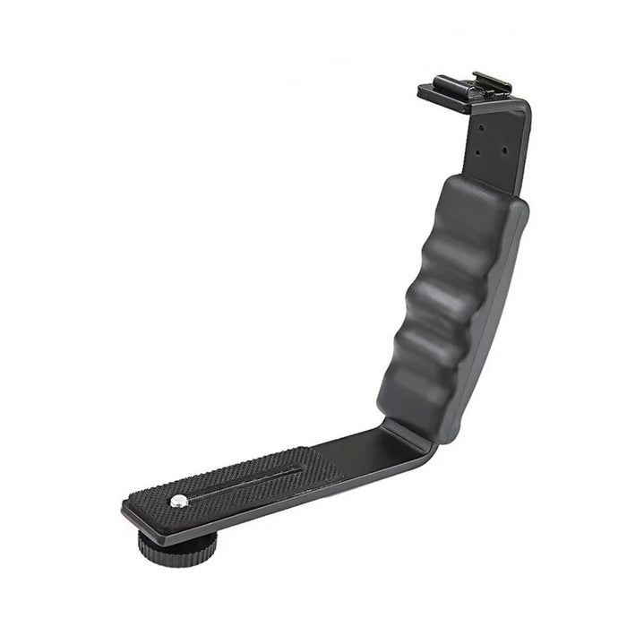 LDX Handheld Gimbal Extending External L-Bracket Mount Holder for DJI OSMO Mobile 2 / Zhiyun Smooth 4 - 3